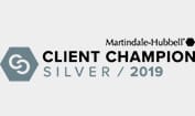 Martindale-Hubbell Client Champion Silver / 2019